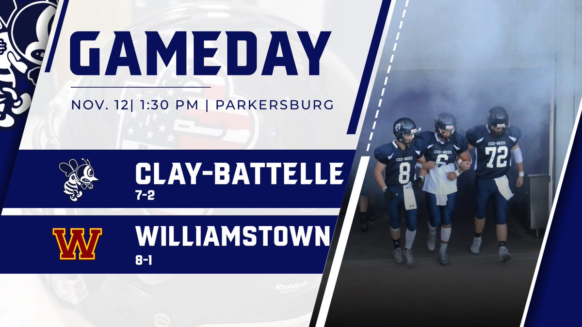 ⏰1:30 PM
📍Stadium Field in Parkersburg 
🆚<a href="/WHSFootball2020/">WHS Football</a> 

Time to shock the state

Bee there. 
Bee Loud. 
Bee Proud.