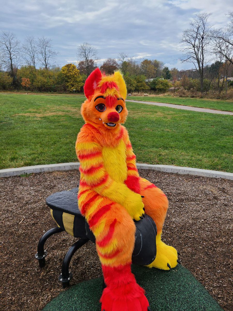 Hello world! This is the good boy Flame, riding a giant bee... That is all