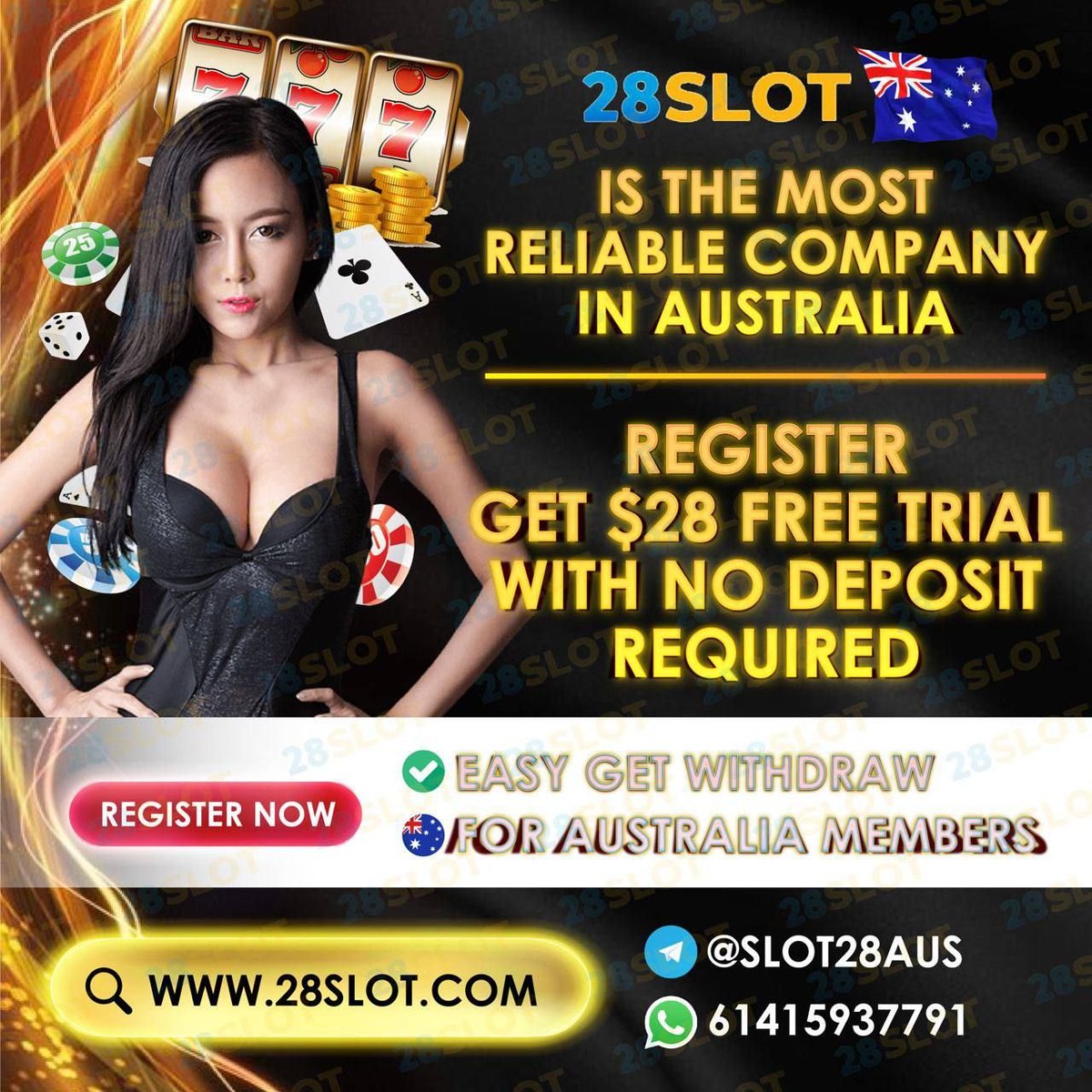 28SLOTAUS's tweet photo. 🇦🇺28SlotAUS is the most reliable company in Australia 🇦🇺

Register Get $28 FREE TRIAL with NO DEPOSIT required❗️

🔥Easy Get Withdraw 🔥
🔥Just For Australia 🇦🇺 Members🔥 https://t.co/7OLvn1Y4sp