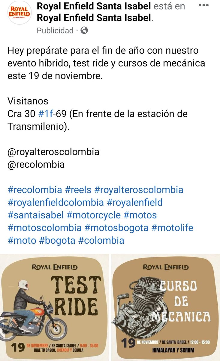 A quien interese en Bogotá 
#madelikeagun
#royalenfieldBogota