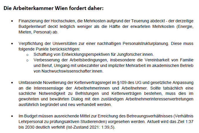 Ecolomist's tweet photo. Die @Arbeiterkammer fordert daher:
#ichbinhanna 

👀@IGLektorInnen @BundesOeH @wu_vienna @jkulinz @BOKUvienna @VetmeduniVienna @oeh_uniwien @univienna @blimlinger @kuensberg #AndreaKuntzl #MartinGraf #RudolfTaschner https://t.co/z2ySy6y8m0