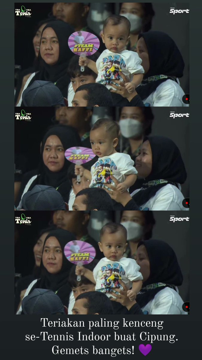 w_pram's tweet photo. Teriakan paling kenceng se-Tennis Indoor. Cipung 💜
#TimCipung #TibaTibaTenis https://t.co/9PxPAU6zR7