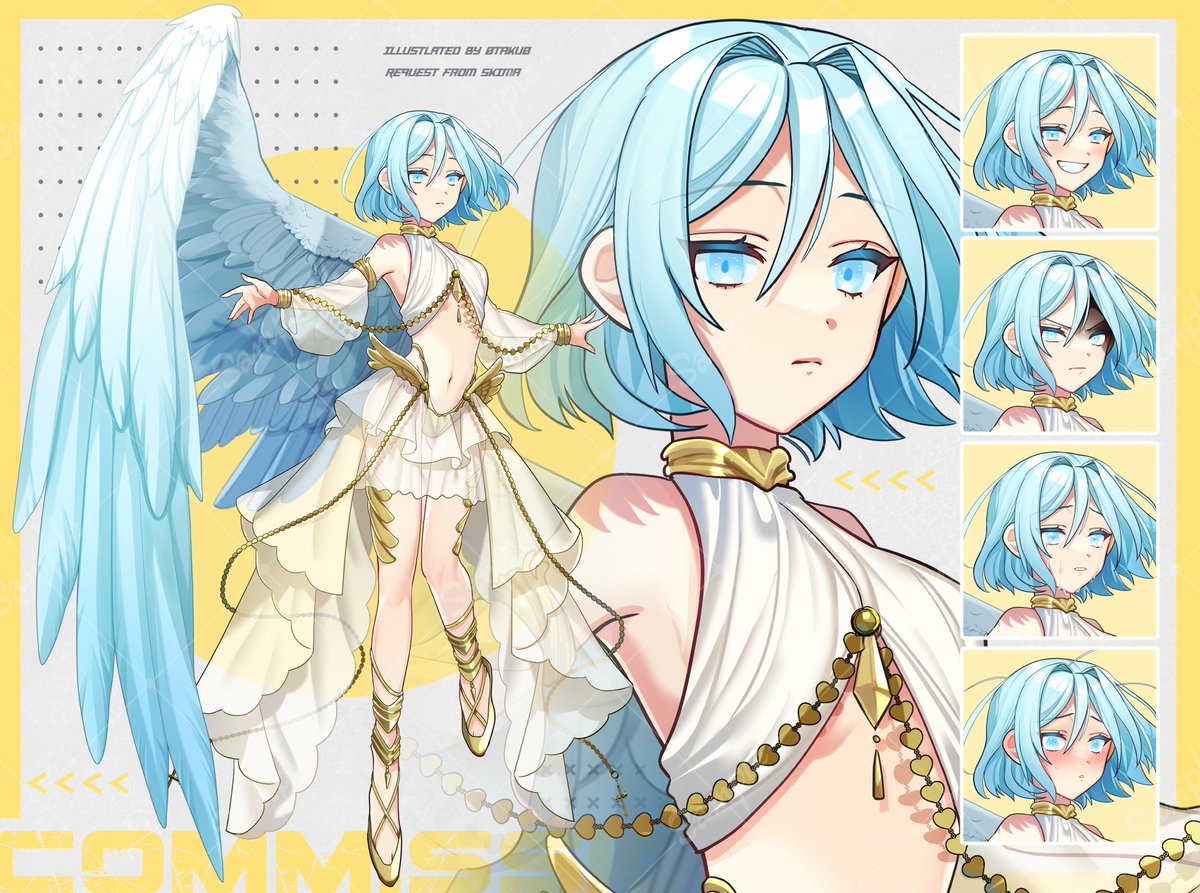 「webサイトから立ち絵ご依頼いただきました。ご依頼ありがとうございました! 」|たくみのイラスト