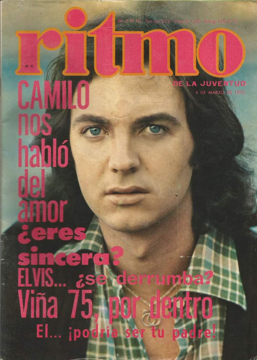 CamiloSesto_U's tweet photo. 🎙#PortadasCamiloSesto.

Portada de edición de #RevistaRitmo en Marzo de 1975.

#CamiloSestoUniversal. https://t.co/hCjmP2ucwB