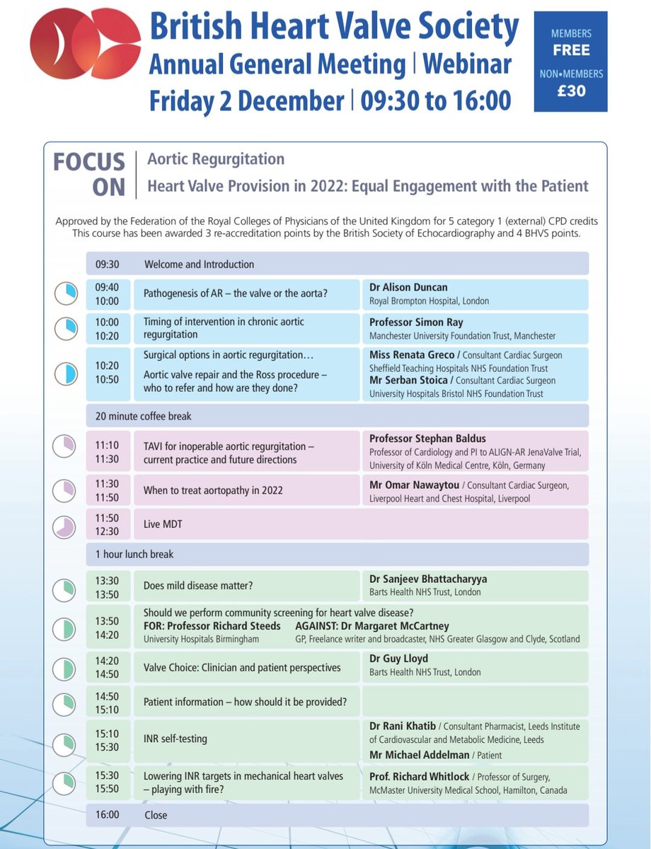 BHVS (@brheartvalvesoc) on Twitter photo Hear from <a href="/dralisonduncan/">Alison Duncan</a> on aetiology of AR, <a href="/ValveLondon/">Sanjeev Bhattacharyya</a> on whether mild HVD matters, <a href="/Dr_Stig/">James Wilkinson π</a> discusses how to present information to patients, <a href="/RichardSteeds/">Richard Steeds</a> & <a href="/mgtmccartney/">Margaret McCartney</a> will debate screening for HVD, @RichardWhitloc2 discusses INR & mechanical valves...plus more!! Hear from <a href="/dralisonduncan/">Alison Duncan</a> on aetiology of AR, <a href="/ValveLondon/">Sanjeev Bhattacharyya</a> on whether mild HVD matters, <a href="/Dr_Stig/">James Wilkinson π</a> discusses how to present information to patients, <a href="/RichardSteeds/">Richard Steeds</a> & <a href="/mgtmccartney/">Margaret McCartney</a> will debate screening for HVD, @RichardWhitloc2 discusses INR & mechanical valves...plus more!!