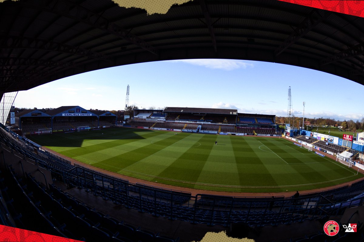 WFCOfficial's tweet photo. Greetings from Brunton Park! 👋 https://t.co/4TZrVu0Lk9
