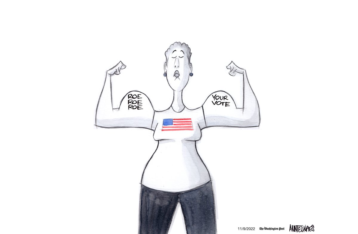 Roe, Roe, Roe Your Vote by <a href="/AnnTelnaes/">Ann Telnaes</a> 

<a href="/Brooklynguy/">Larry F</a> <a href="/B52Malmet/">Barbara Malmet</a> <a href="/Rb6765G/">Rheu</a> <a href="/GTFund/">J L</a> <a href="/ScenicArtDesign/">TheQuibbler</a> <a href="/56blackcat/">ANN is still European🇬🇧#FBPE#GTTO</a> @Patrice_Brost1 <a href="/MagicMark9/">MagicMark 🟧</a> <a href="/StevePPhill/">Steve Phillips  stevepphill.bsky.social</a> @mamafrommaine <a href="/BeTheChange800/">Anabetta Schwartz ✡️☮️</a> <a href="/WoefulMage/">🇺🇦 Prosecute the January 6 Coup's Head Snake🇺🇦</a> <a href="/BearmanShannon/">Shannon Bearman 🌊</a> <a href="/lindyli/">Lindy Li</a> @BetsyGervasi <a href="/Infantry0300/">Private Joker, USMC</a> <a href="/mermerdee/">Snowballs❄️🌊Moonbat #BeButter🐮</a> <a href="/RealKennethD/">Real🌻KennethD🌊🌊🌊Trump loses again! lol</a>