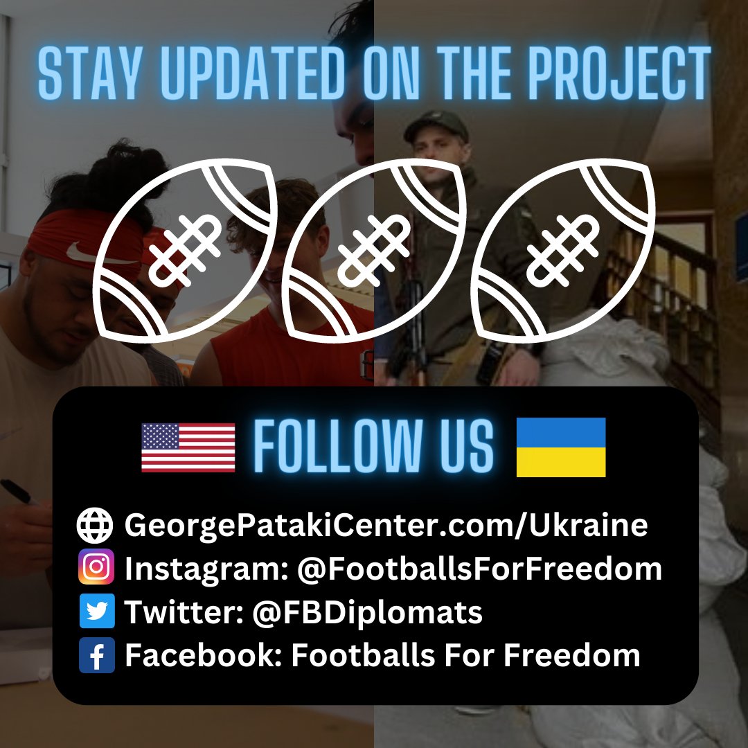 FBDiplomats's tweet photo. Stay updated on the Project - Follow us on all platforms. #footballsforfreedom https://t.co/5LxDF41EVb