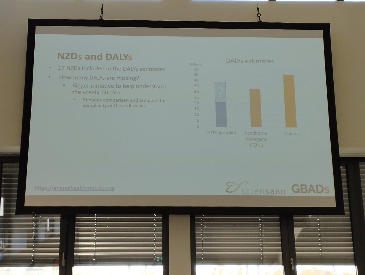brechtdv's tweet photo. @CarlottaBari presents her insights on the global burden of neglected zoonotic diseases

17 NZDs with burden estimates result in 21 million DALYs -- but what is the real global burden of NZDs??

@GBADsGlobal @sciensano #EPH2022 https://t.co/hdzlCSQqZj