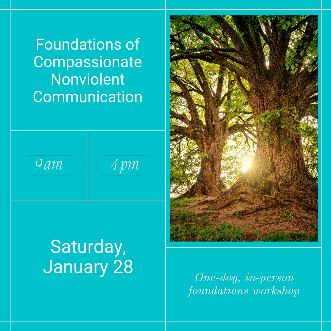 Learn, practice, and integrate Compassionate Communication skills in this open and meaningful workshop for all experience levels. Deepen skills to help strengthen your relationships with family, friends, and partners, as well as with yourself! Register: conta.cc/3EASqXn
