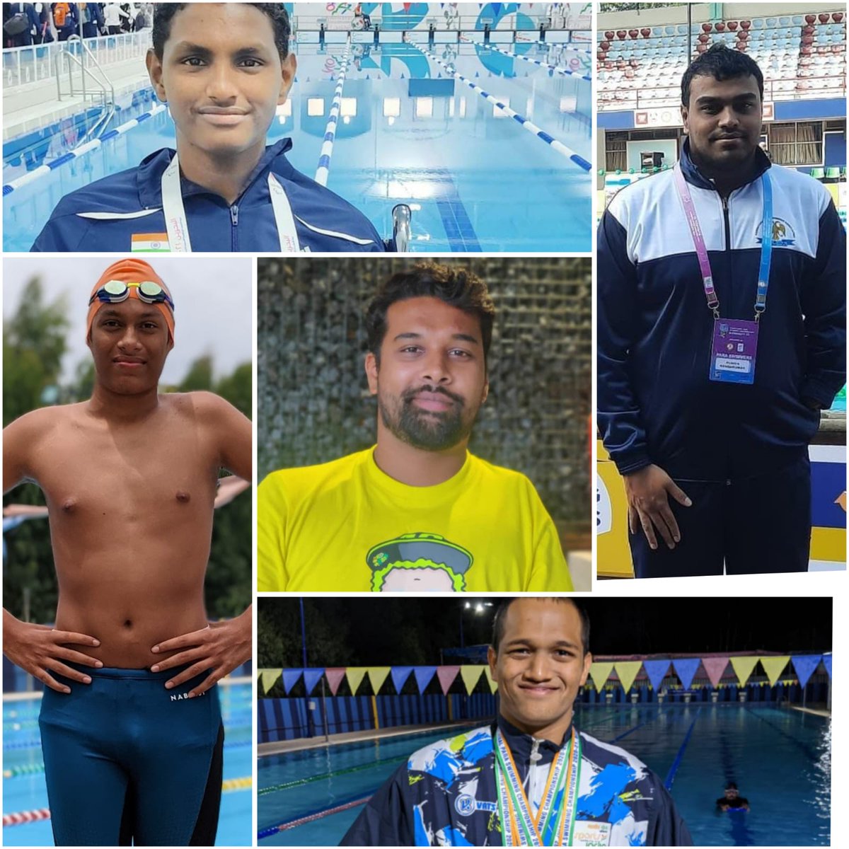 Four of our paraswimmers Punith Nandakumar, Gopichand Lingutla, Yojit Nallana, Prathamesh Kapade are competing in the 22nd National Para-swimming championship starting today. They were trained by our co-founder Sharath Gayakwad. 

Wishing these champs an amazing competition