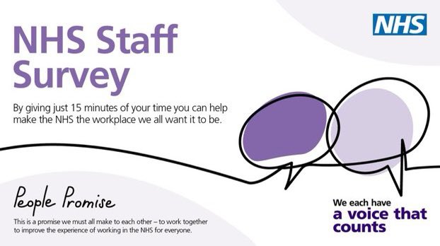 Thanks  to all the #Paedstaff @UHDBTrust who have completed their Staff Survey. It takes  12 minutes and is so important. Please complete yours if you haven’t already and tell us what you think. #everyvoicecounts