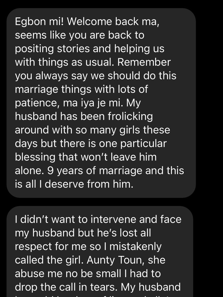 dr_adetountanni's tweet photo. HELP!!!
My husband won’t leave blessing alone
#marriage #marriageproblems #help #helpme #maritalchallenge #sidechick #sidechickproblems #adultery https://t.co/uyC3R47Slp