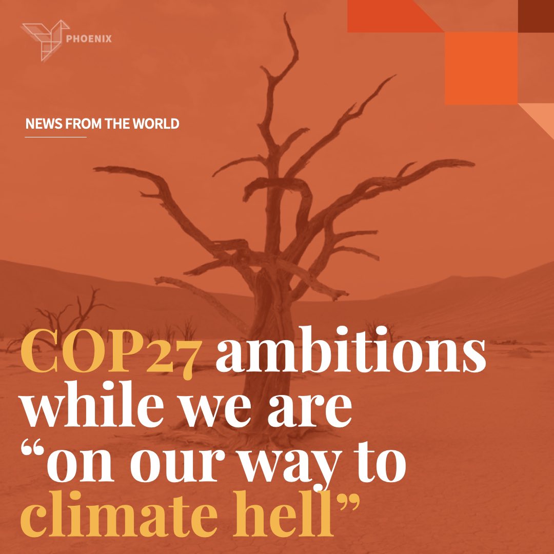 phoenix_h2020's tweet photo. No matter how controversial #COP27 appears from its very beginning, #ClimateChange cannot wait.
Discover the ambitions and goals of this year’s #UN climate summit, read our article: https://t.co/yd5hZSWplJ #TogetherForImplementation #PhoenixEUproject https://t.co/JKadtaZ4q6