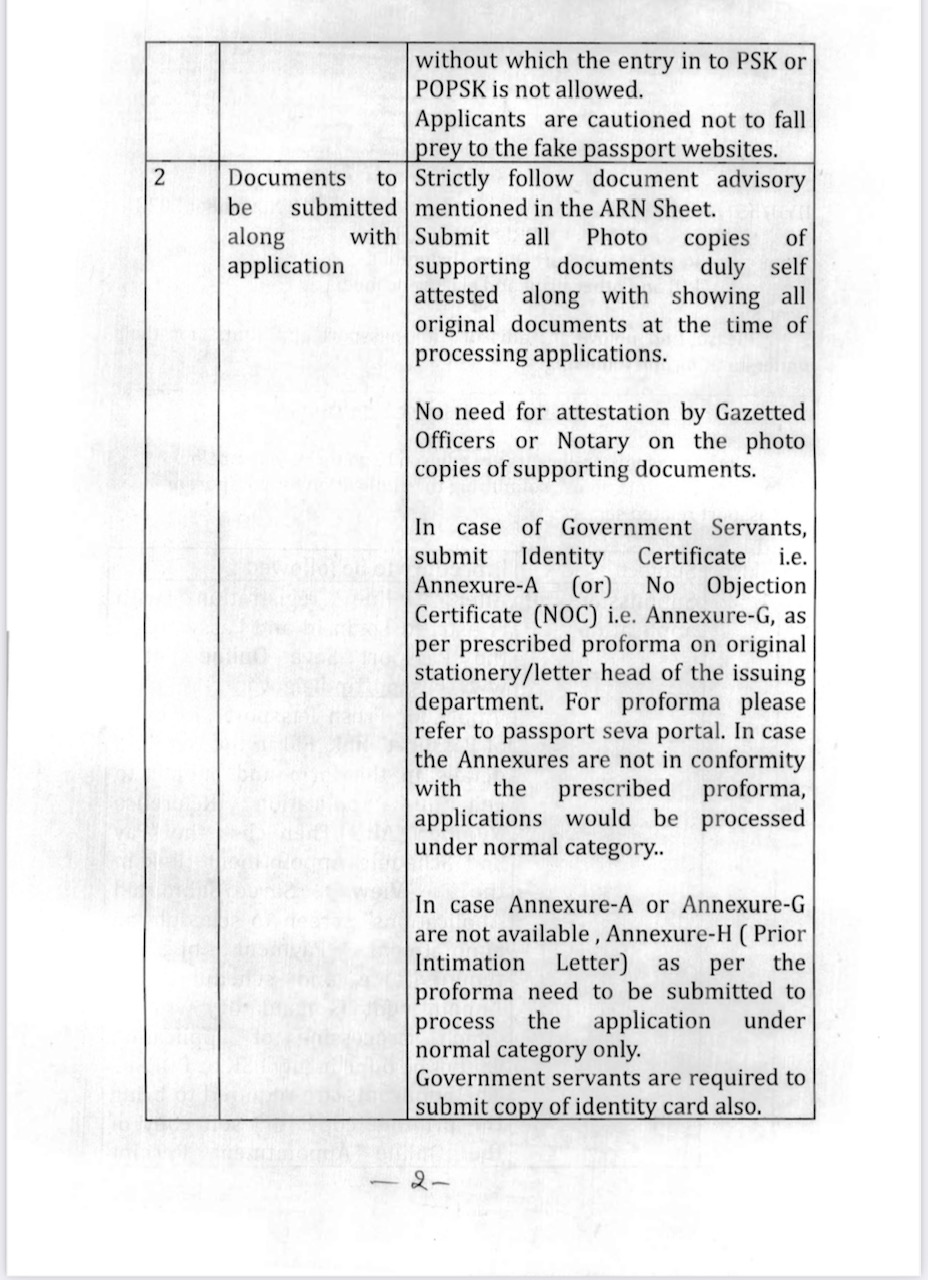 RPO Hyderabad on Twitter "ADVISORY TO PASSPORT/PCC APPLICANTS . https