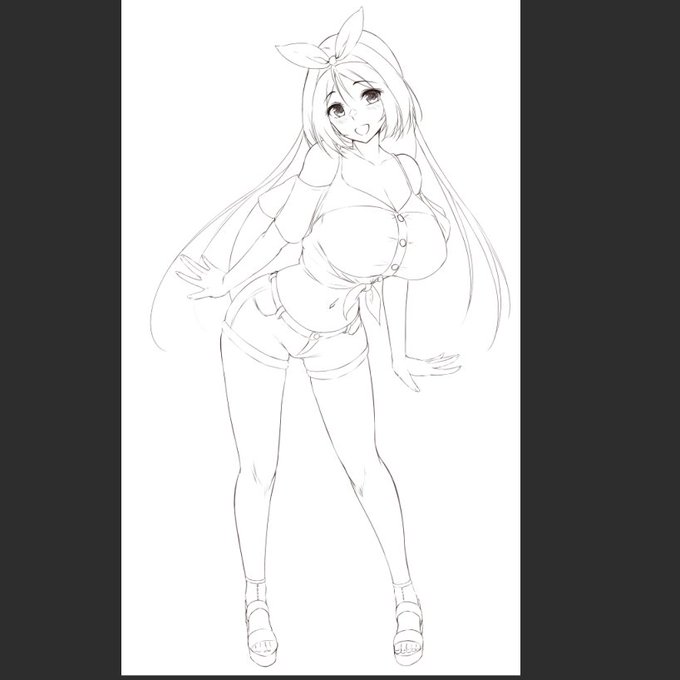 やっとこさラフがまとまったー('ω'و)وwip 