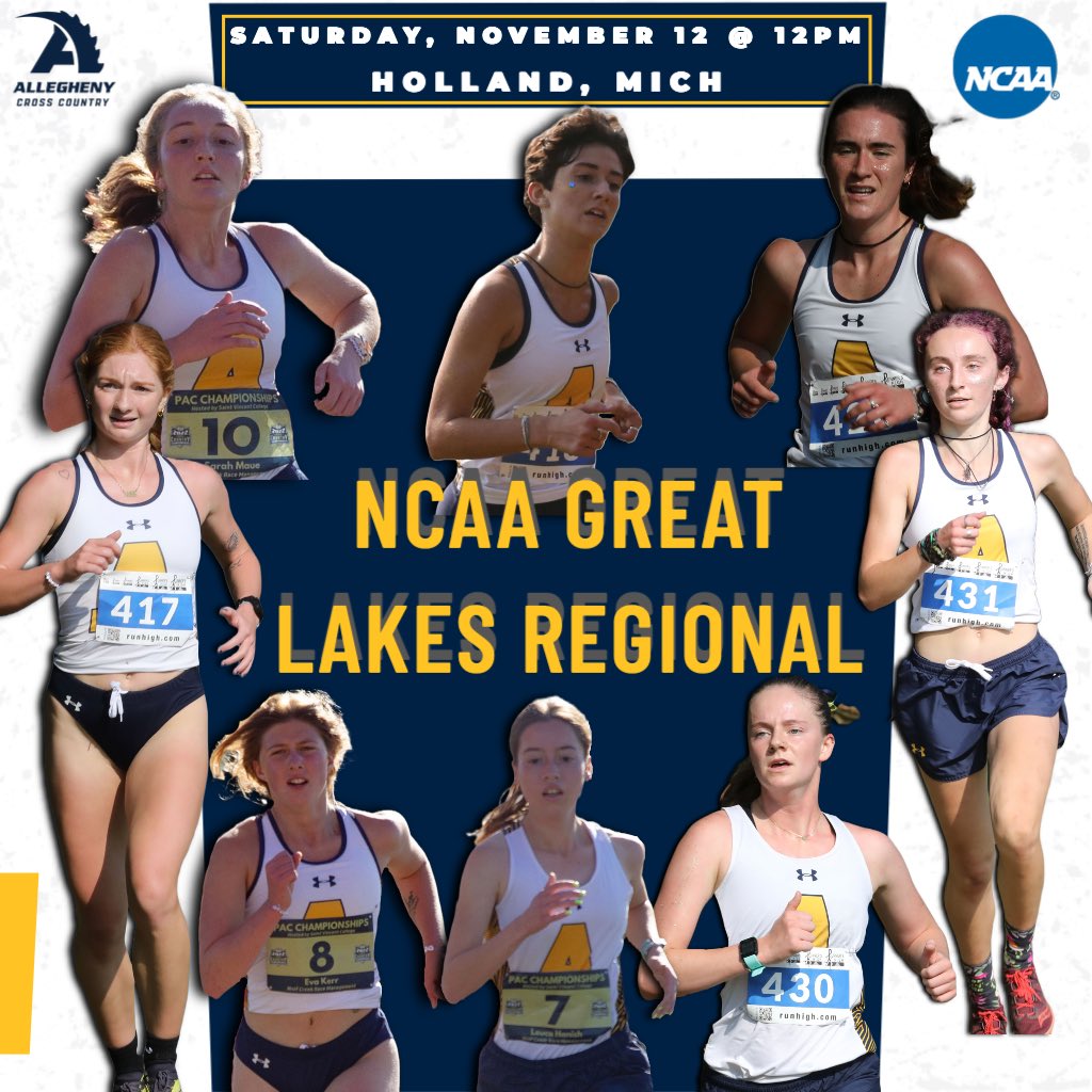AlleghenyXCTF's tweet image. Good RACE DAY morning from Michigan!! The Gators will be battling it out on the course today at the Great Lakes Regional Championships!
Women's 6k - 11AM
Men's 8k - 12PM
#ACXC #gatorstrong 🐊 #d3xc