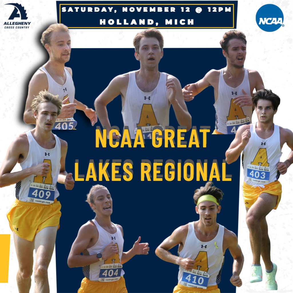 AlleghenyXCTF's tweet image. Good RACE DAY morning from Michigan!! The Gators will be battling it out on the course today at the Great Lakes Regional Championships!
Women's 6k - 11AM
Men's 8k - 12PM
#ACXC #gatorstrong 🐊 #d3xc