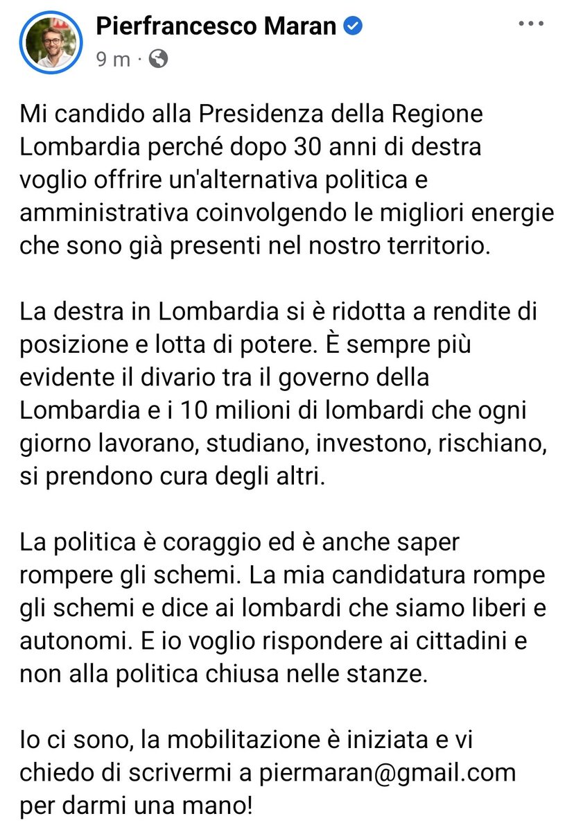 Pierfrancesco Maran MEP tweet media