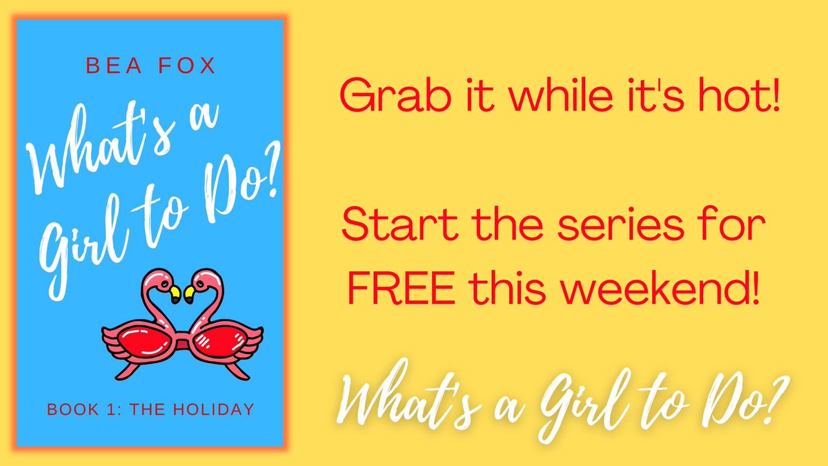 Free to download this weekend: The Holiday (What's a Girl to Do? Book 1)

Treat yourself and head off to Greece with Grace!

mybook.to/WAGTDHoliday

#chicklitreads #kindleunlimited #booktwitter