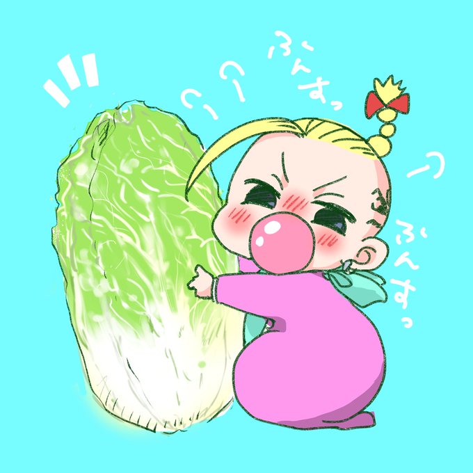 まいちに持ってくんだとふんすふんす( ˘ω˘)私は白菜煮込み中( ˘ω˘) 