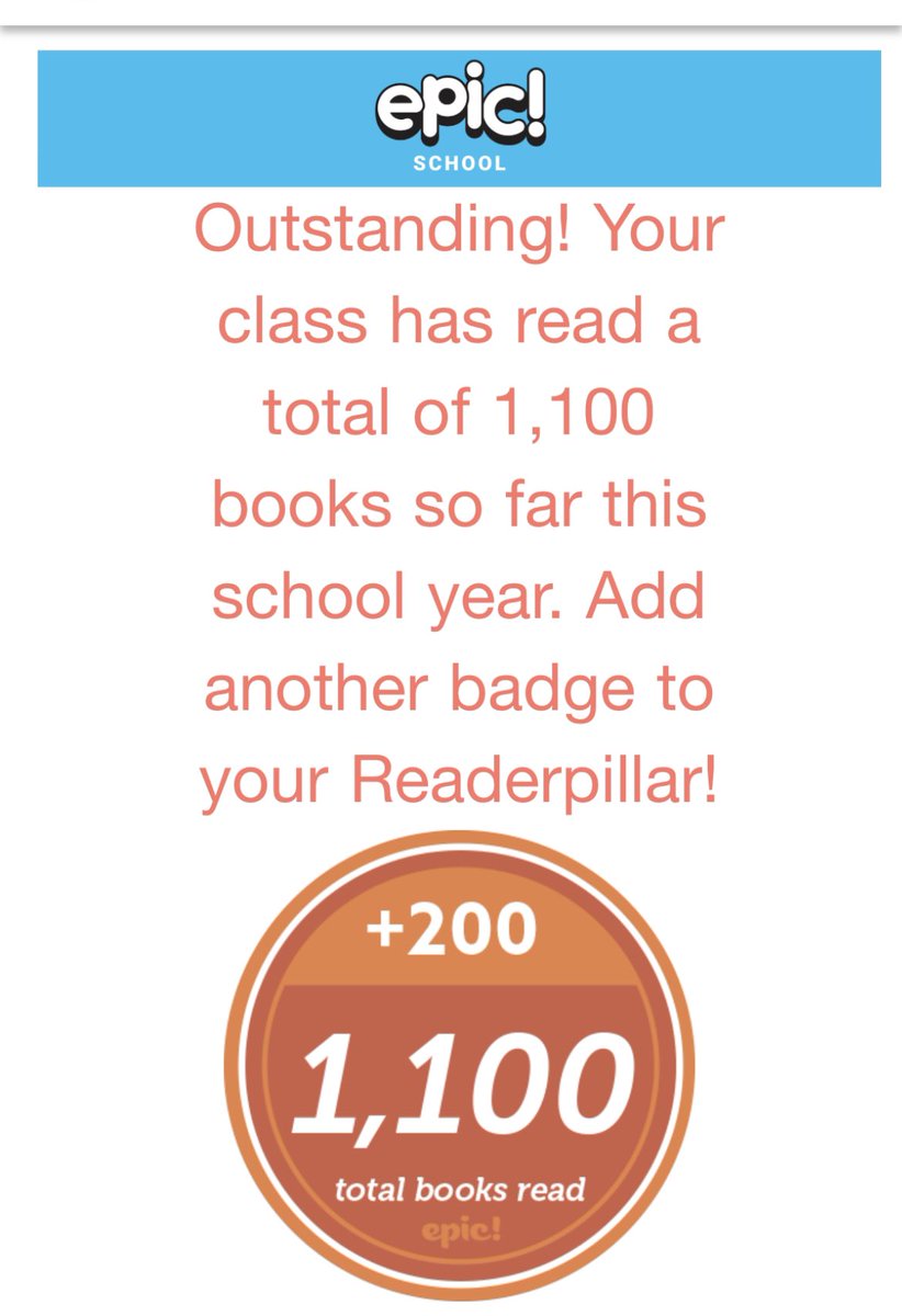 Student choice matters! Thank you, <a href="/epic4kids/">Epic for Kids</a> for so many book options. #LoveBeingACardinal