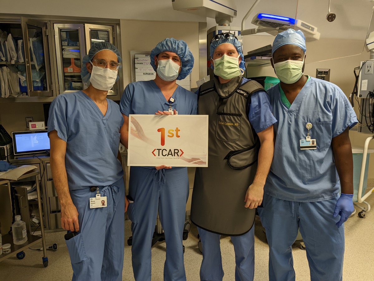 MorrisSasson's tweet photo. Exciting to bring more options and technologies to our patients! #TCAR @CleveClinicFL @HeartVasc_CCFla Thanks to @JoseNaviaMD @nbrozzimd @marianaberho @SilkRoadMed https://t.co/v05L28vqas