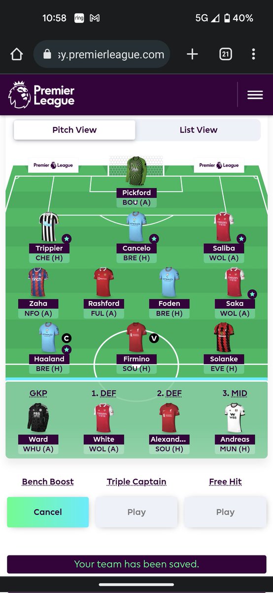 #gw16 
Bench boost active
#fpl #fplcommunity
