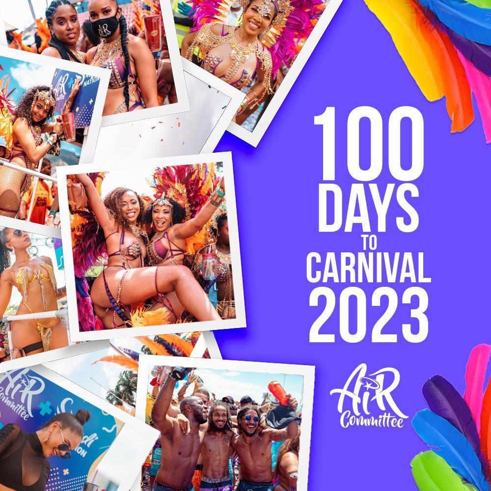 aircommittee3's tweet photo. A New Dawn is upon us…☀️

We are 𝟏𝟎𝟎 𝐃𝐀𝐘𝐒 𝐀𝐖𝐀𝐘 from The Greatest Show On Earth! 🌎✨

Get ready to hit the road with 𝐃𝐈𝐎𝐒𝐀 🌬️

@CarnivalTRIBE 𝐱 @aircommittee3 𝐱 @dhanraj_shawn 

#AIRCommittee #TRIBE #ShawnDhanraj
#DIOSA #ANewDawn #TrinidadCarnival2023 https://t.co/AzL6XrPif1