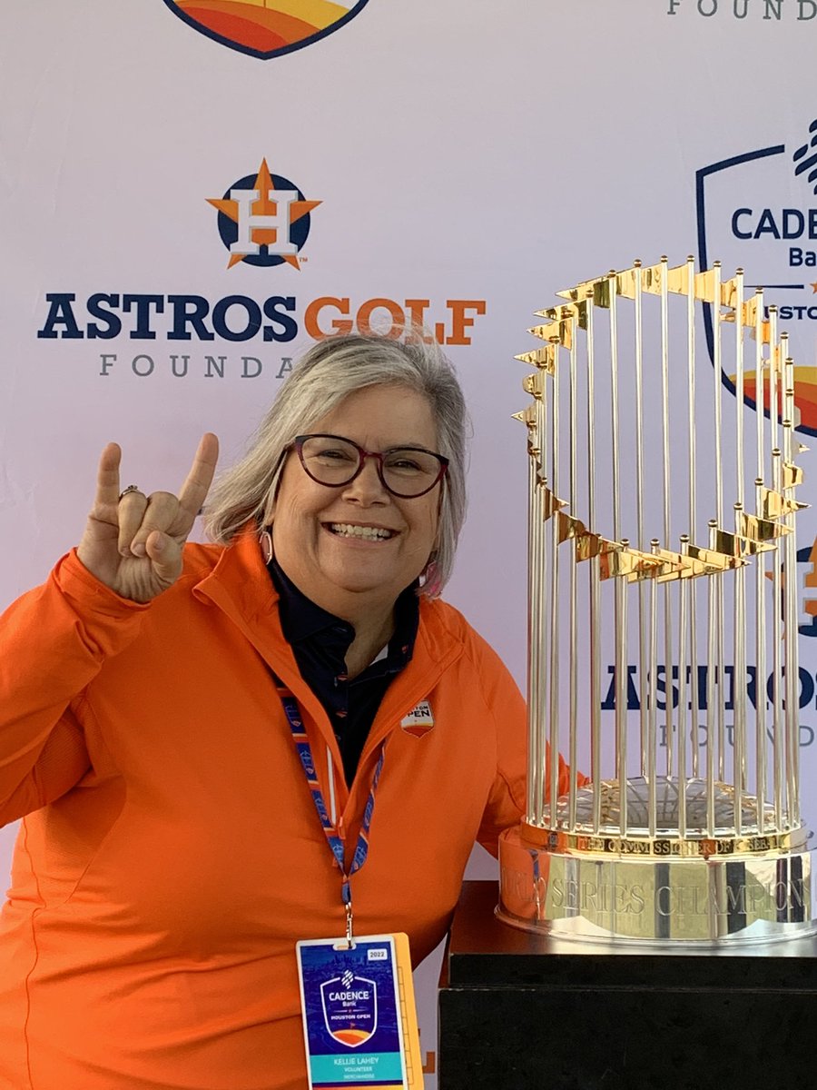 gottasectech's tweet photo. Look! Itโs the #worldseries trophy!!! I canโt believe it! #HouOpen @HouOpenGolf #Astros #worldseries2022 https://t.co/igchk8y37a