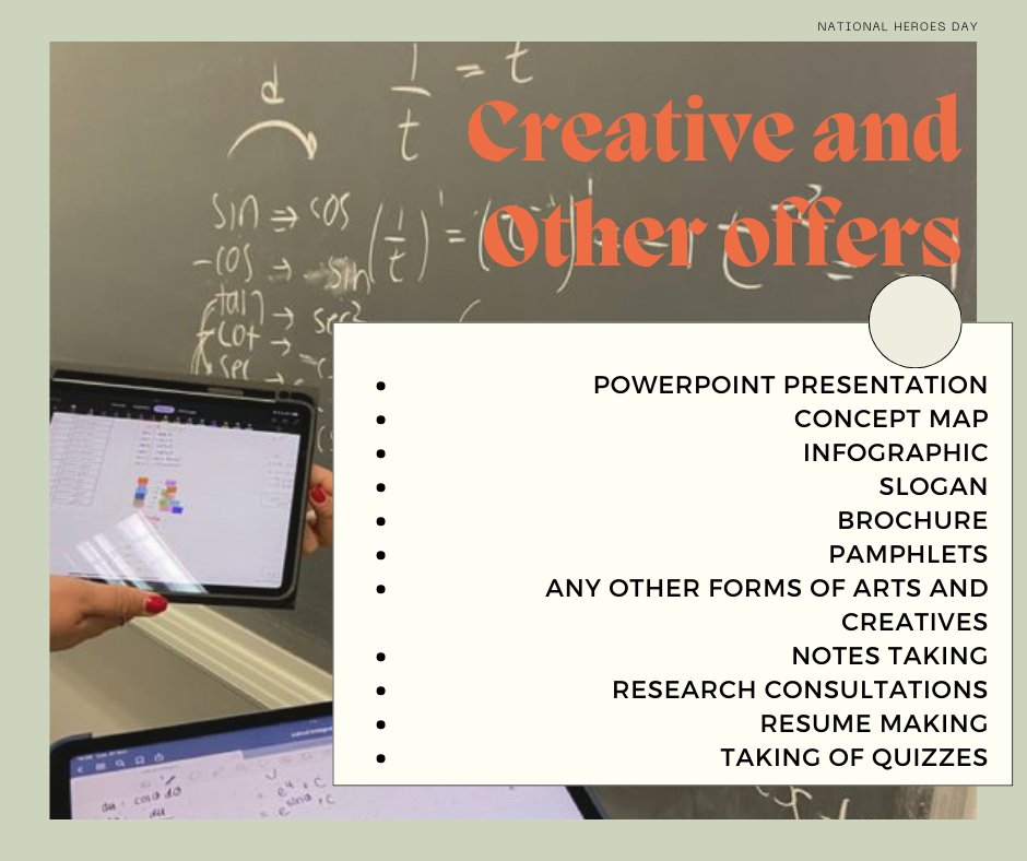 gwynethable's tweet image. Hi! I&apos;m open for #AcademicCommissions! These are the services that I offer for budget-friendly rates✨

#DM me here to free yourself from #AcademicWorkload stress! 🫶