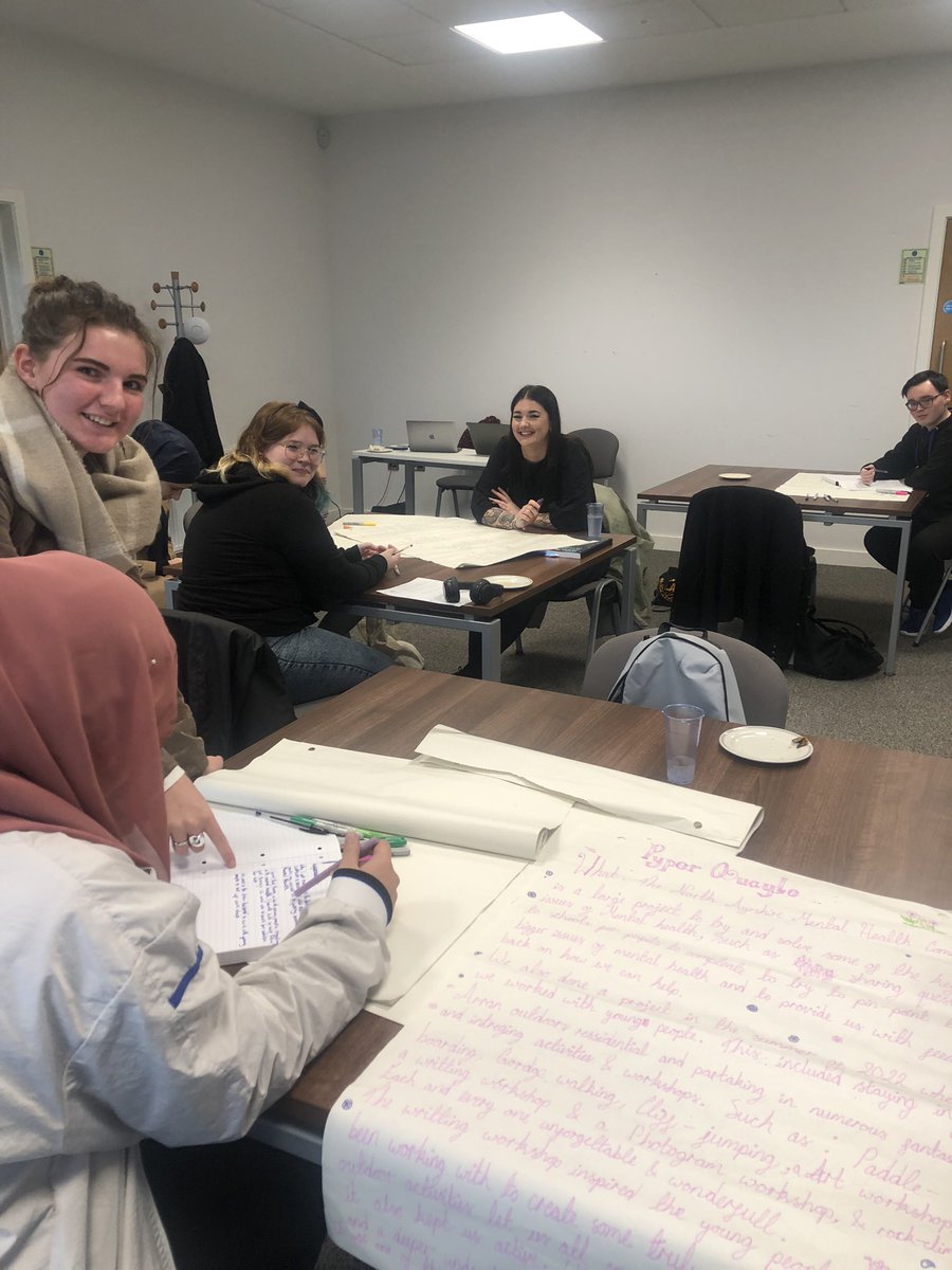 Our Citizen Researchers working hard on our final report. Very excited to share our findings with everyone on the 15th of December at our showcase event <a href="/HACIrvine/">Harbour Arts Centre</a> . Just look at those smiling faces 😃 🧠