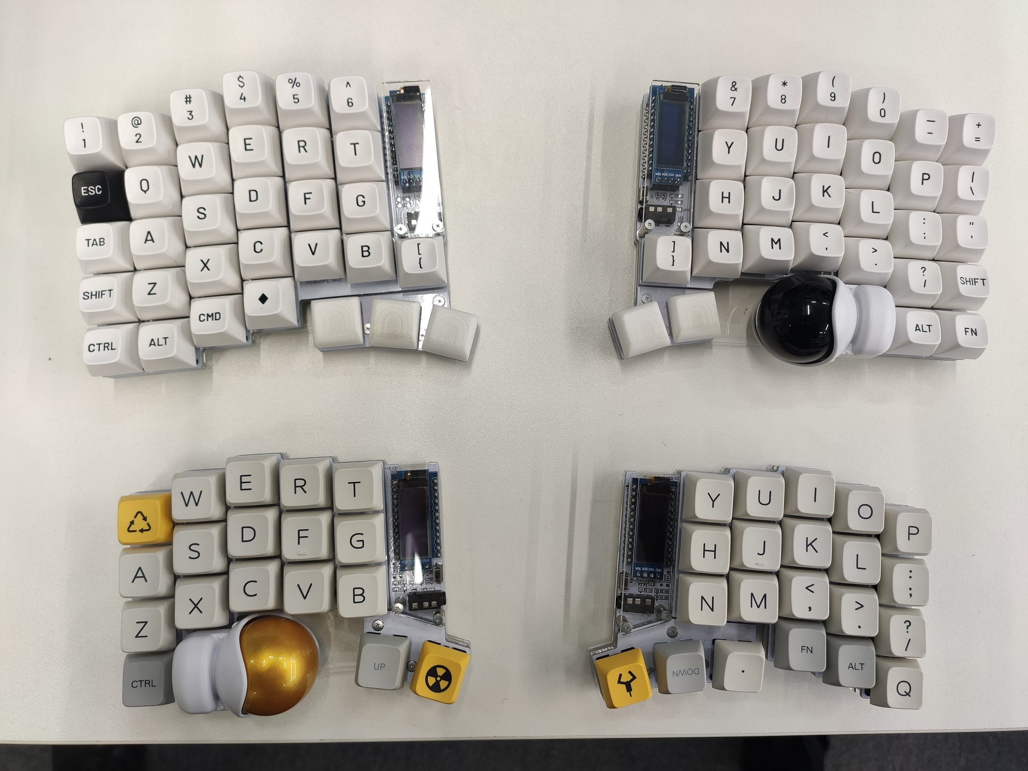 Keyball61-LP ホワイト Keyball61 黒／白 | Shirogane Lab