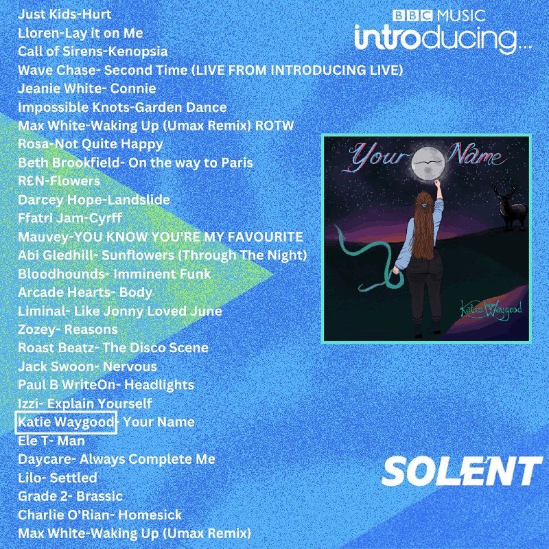KWaygood's tweet image. 📣 Announcement! - My newest song (Your Name) is going to be played on @bbcradiosolent tonight! 🧜🏻‍♀️💙
Listen in between 8pm - 10pm ✌️ 

@bbcintroducing @BBCIntroSolent #bbcradiosolent #independentartist #hampshire #originalmusic #newmusic2022 #bbcradio #radioplay #musicartist