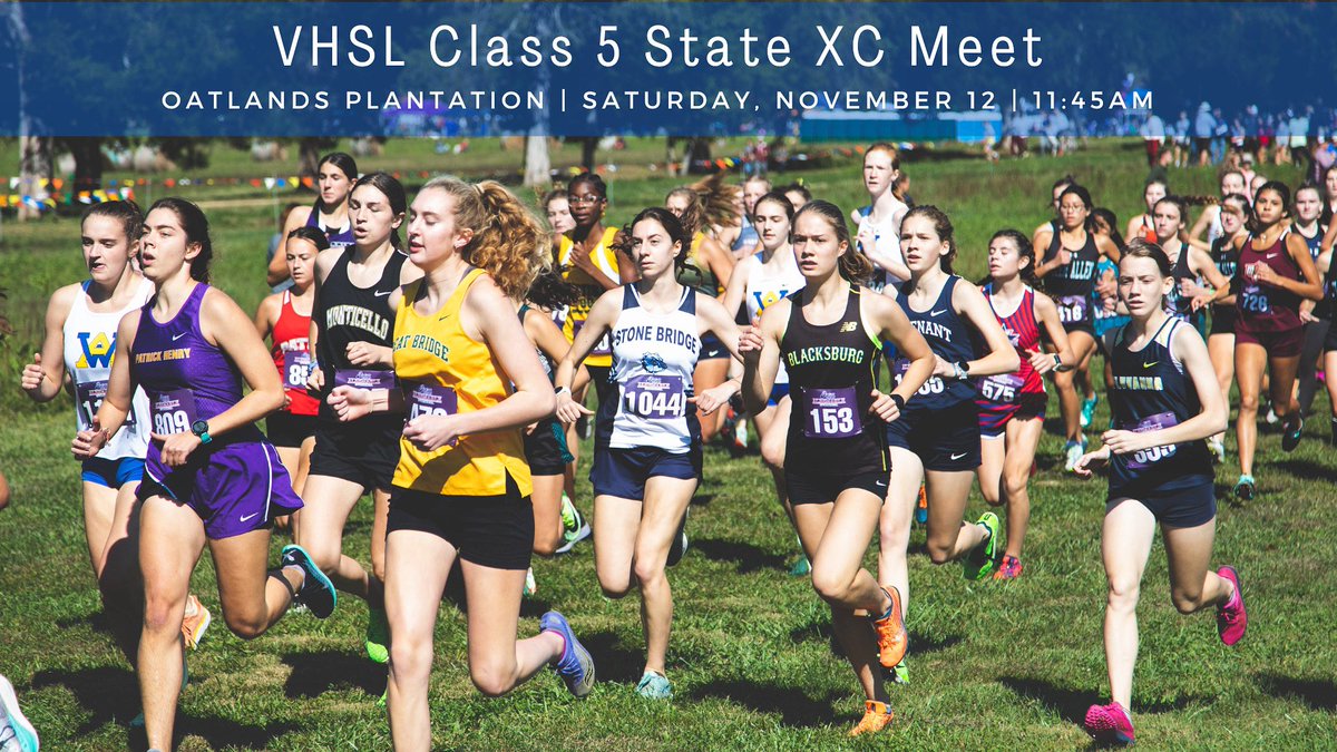 It’s VHSL Class 5 State Championships meet day‼️ Come out and support Jillian! Race starts at 11:45💙🤍