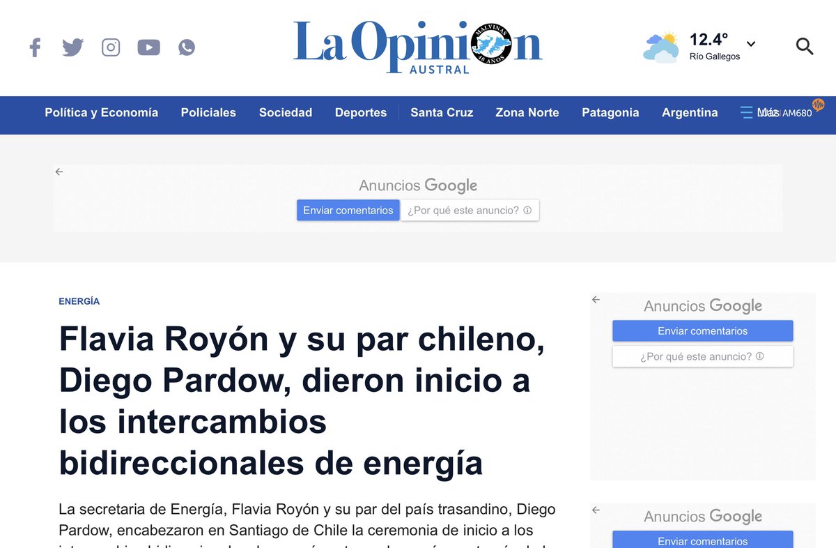 Importante paso de integración Chile 🇨🇱- Argentina 🇦🇷 impulsado por <a href="/AES_Andes/">AES Andes</a> que permitirá enviar energía⚡️ renovable♻️ del Norte Grande de día y reducir recortes, y recibir energía desde Salta de noche desplazando uso de diésel, y reduciendo además emisiones. #COP27