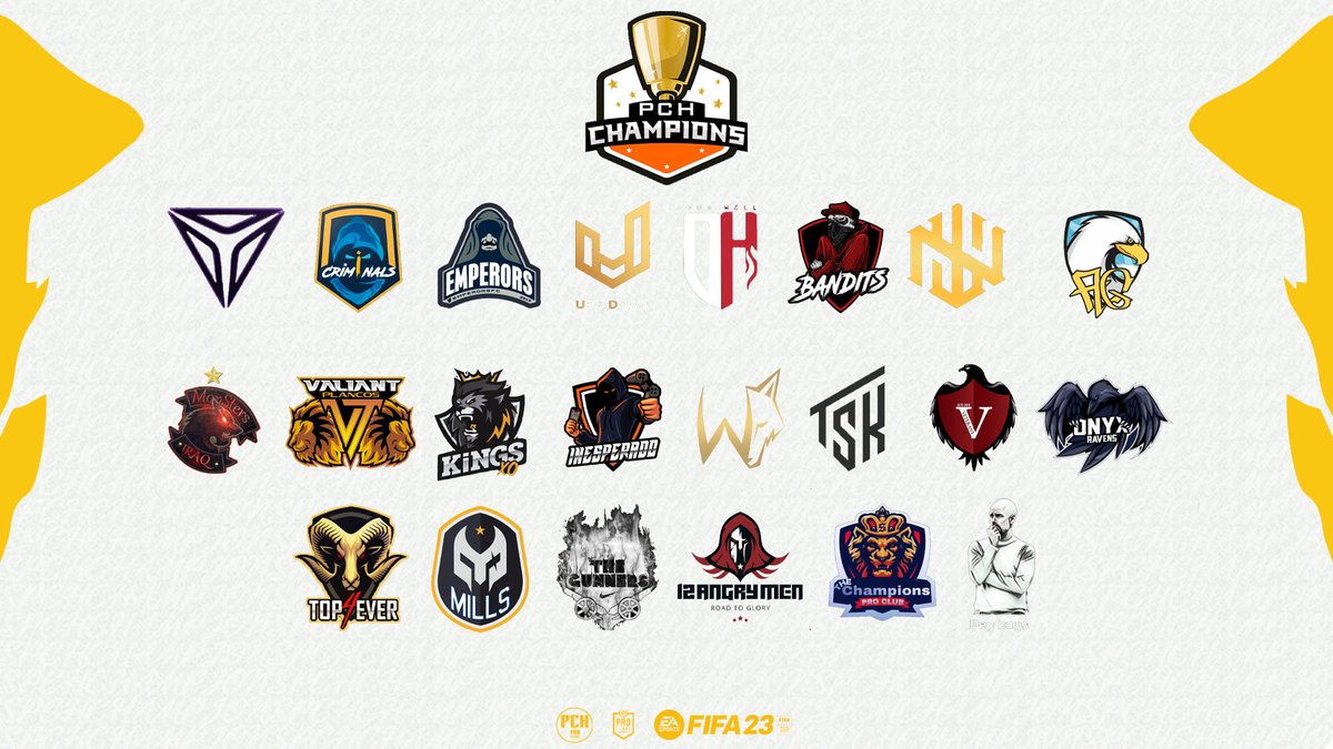 الأندية المشاركة في بطولة #PCH_CHAMPION