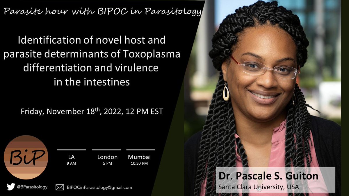 📢Fabulous week coming up with the talks of Drs. <a href="/rejoicePhD/">Regina Joice Cordy</a> on Monday at UPenn Global Parasitology Seminar and @DrGuiton on Friday at Parasite hour with BiP 👇👇🏻👇🏼👇🏽👇🏾👇🏿