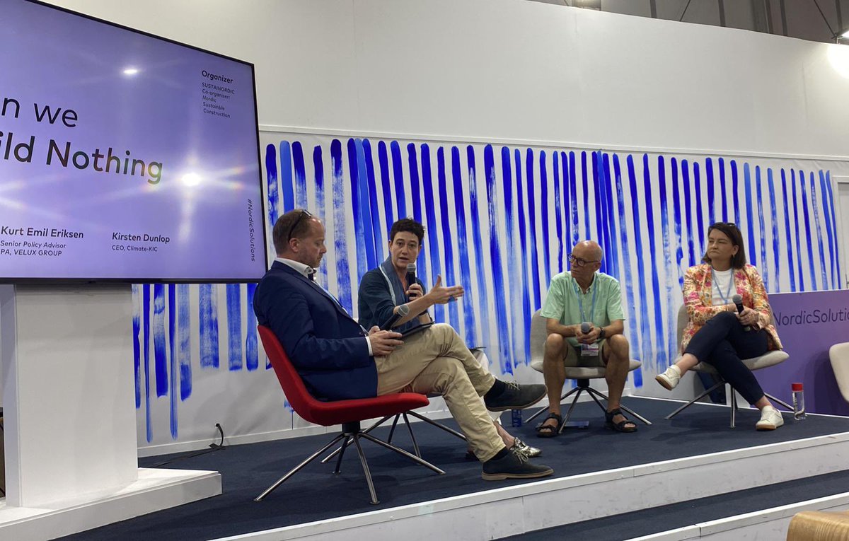 Kirsten Dunlop (@kirstenckic) on Twitter photo What a great discussion this morning w/ <a href="/audnug/">Audrey Nugent</a> from @WorldGBC, <a href="/KurtEmil/">Kurt Emil Eriksen</a> from <a href="/veluxanalyst/">VELUX Group</a> & @MadsWolff from SUSTAINORDIC on how to build for a future that is worth having & the importance of changing mindsets around timber and fibre building. Designing with communities is key. What a great discussion this morning w/ <a href="/audnug/">Audrey Nugent</a> from @WorldGBC, <a href="/KurtEmil/">Kurt Emil Eriksen</a> from <a href="/veluxanalyst/">VELUX Group</a> & @MadsWolff from SUSTAINORDIC on how to build for a future that is worth having & the importance of changing mindsets around timber and fibre building. Designing with communities is key.