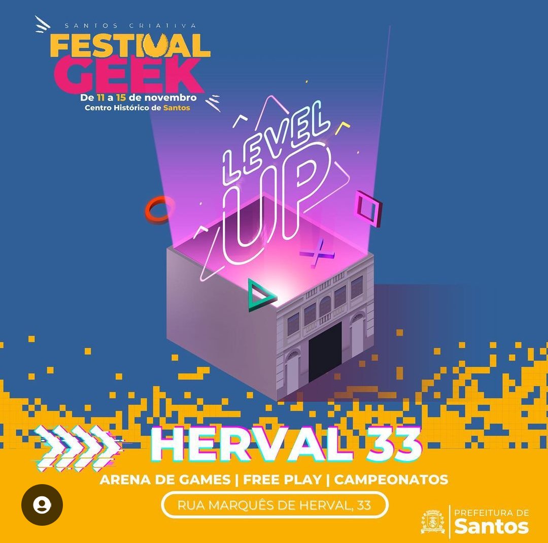 Olha a gente aqui novamente! 💀

A partir de hoje, dia 12, até o dia 15, Estaremos no Festival Geek em Santos!

Venha nos prestigiar junto a outros grandes artistas e desenvolvedores!

#festivalgeek #santos #santoscriativa