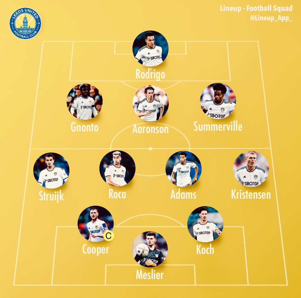 Starting XI to face Spurs, Gnonto with his first start for the club. A makeshift team of sorts but certainly not impossible that we might get something today if it goes our way. #lufc https://t.co/e7JHcxeKOe