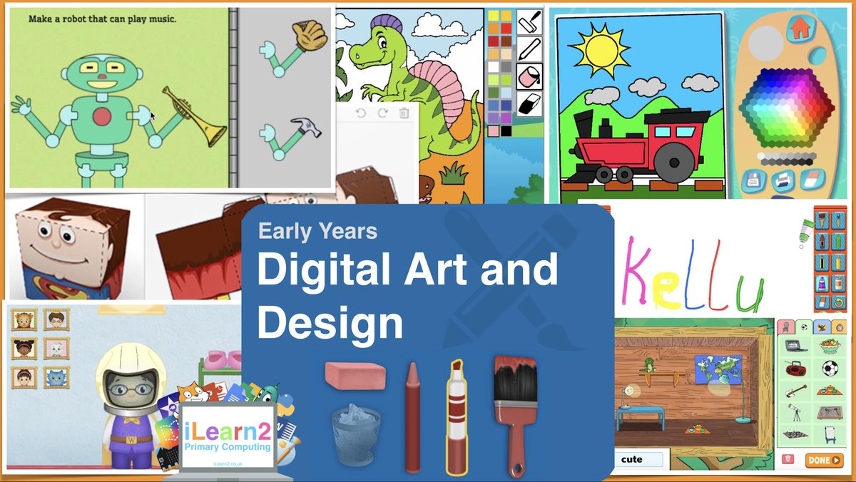 iLearn2 Primary Computing. Made Easy. on Twitter "EYFS Digital Art & Design Pupil Activity