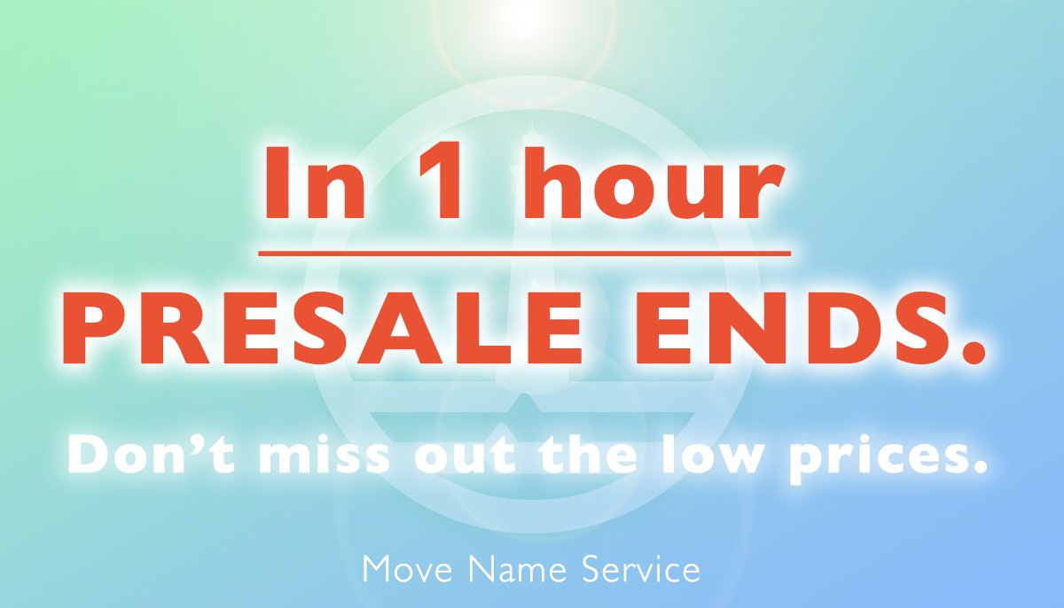 Our PRESALE will end 🚨in 1 hour🚨

Prices increase after the presale.

To get MNS name NTFs now!
👉 app.move-names.domains

#Aptos #AptosNFT #AptosEcosystem
