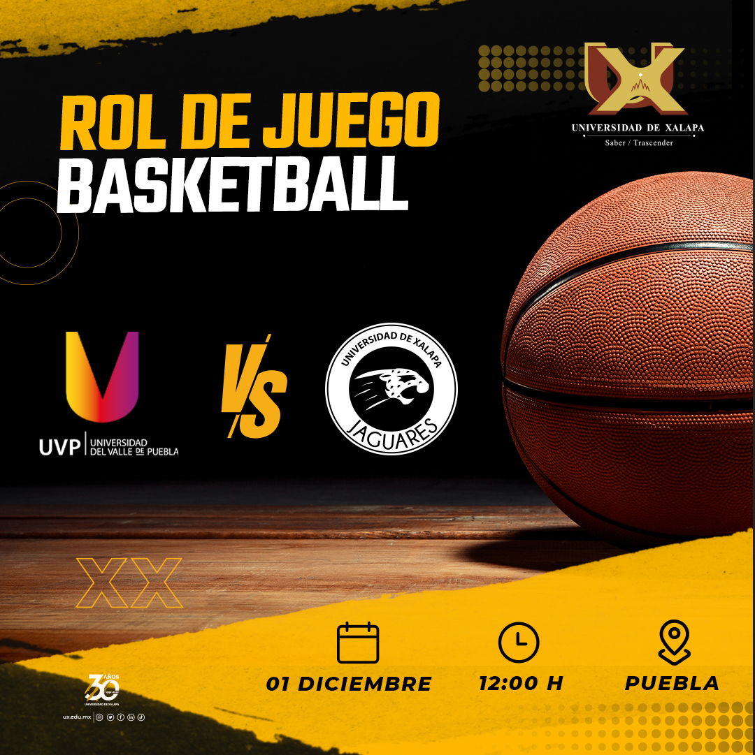 UXoficial's tweet photo. #DeportesUX | ¡Apoya a tu equipo! 👏🏻
Enfrentamiento de baloncesto 🏀 Varonil entre Universidad del Valle de Puebla vs #Jaguares 🐆 UX
¡Saca la garra! ☝🏻
Ruge como verdadero jaguar 🐾
📍 Puebla.
#VamosJaguares #SoyUX https://t.co/WARtkwNmn5