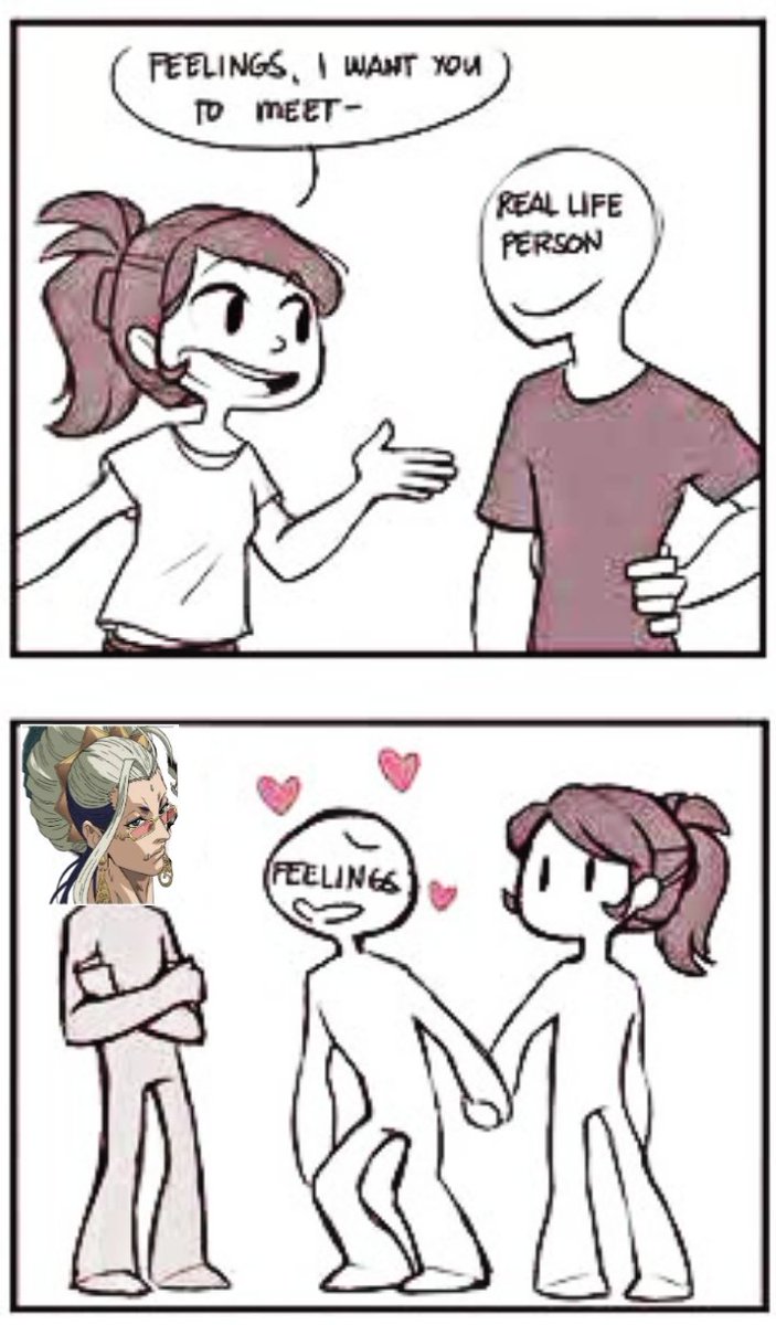 Shaka8Yami's tweet photo. "Feelings"
Me: Feelings, I want you to meet...
(Real Life Person)
Meanwhile...
Feelings: 😍😍😍😍😍😍😍💕💕💕💕💕💕💕 (to Shaka)
#RecordofRagnarok
#終末のワルキューレ
#shuumatsunovalkyrie
#Buddha
#ror_manga
#ror_anime
#RORSeason2
#145D https://t.co/4mKBF55V7W