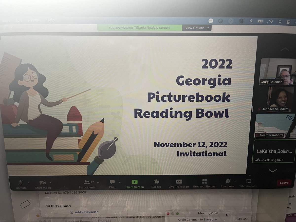 Happening now: Georgia Picture Book Bowl Invitational! Students in grades K-3 are ready to compete for the 1st ever statewide title of Picture Book Bowl Champion! Many thanks to Craig Coleman from <a href="/CCPSNews/">Clayton County Public Schools</a> for organizing and bringing this to the students of Georgia!