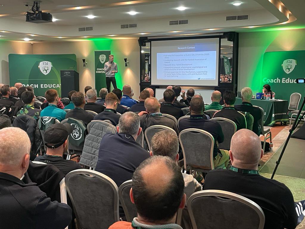 NiallORegan29's tweet image. Our next speaker in the @FAIreland @FAICoachEd @FAIGrassroots @UEFA Coaching Conference is @LiamSweeneyEP @DcuPerformance @AineMacNamara_ @DanHoran10 

#lifelonglearning
#learnercentred
#realitybasedlearning
#UEFAcoaching