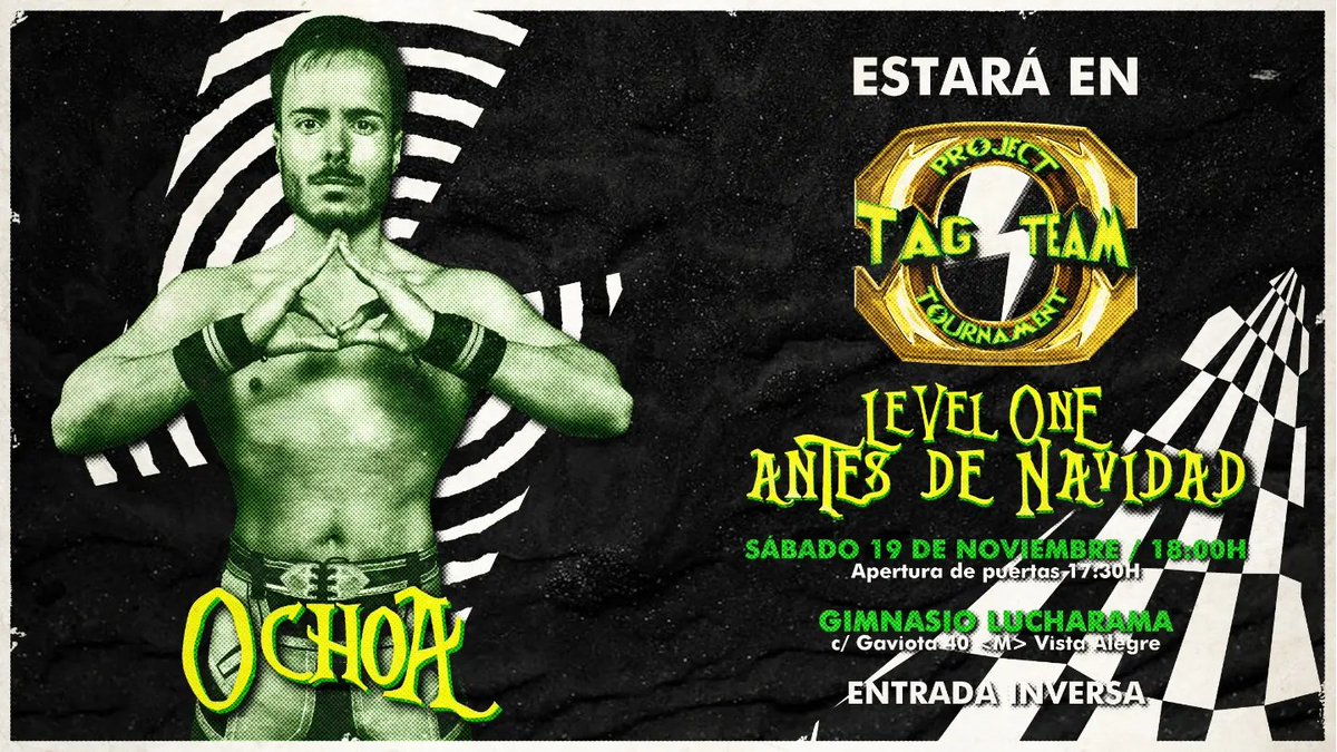 🚨 ¡𝗔𝗡𝗨𝗡𝗖𝗜𝗢! 🚨

¡Ojo! Tanto Newt Nova como Ochoa estarán presentes en el próximo show. ¿Tendrán algo que decir? 🤔

🎄 𝗟𝗲𝘃𝗲𝗹 𝗢𝗻𝗲 𝗔𝗻𝘁𝗲𝘀 𝗗𝗲 𝗡𝗮𝘃𝗶𝗱𝗮𝗱
🗓️ 19/NOV - 18:00 h
📍 Gimnasio Lucharama
🎟️ Entrada inversa