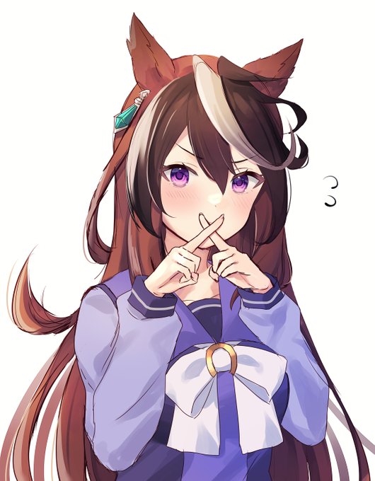 口元でバツ作ってる会長 