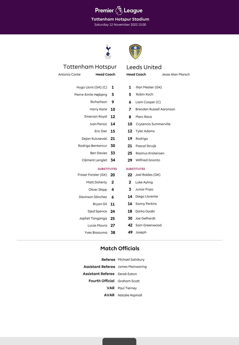 The Tottenham Hotspur Stadium 🏟 
@talkSPORT 3pm commentary 
@SpursOfficial v @LUFC 

• Richarlison/Kulusevski return for hosts 
• Gnoto 1st PL start for Leeds

Me & Perry Groves on the mic & #goalsastheygoin from everywhere else on #GameDay
